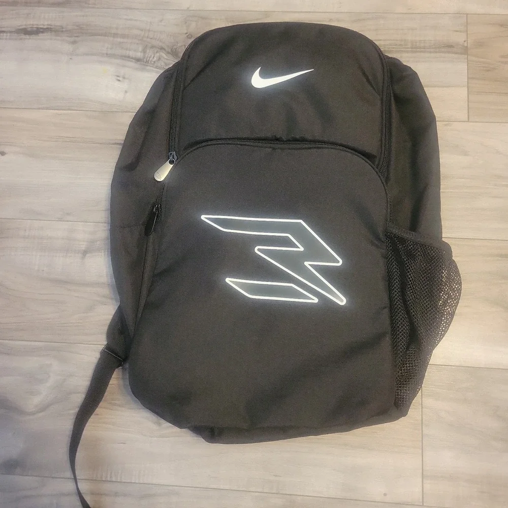 Nike 3Brand By Russell Wilson Futura Drip Black Action Red Backpack  Ripstop